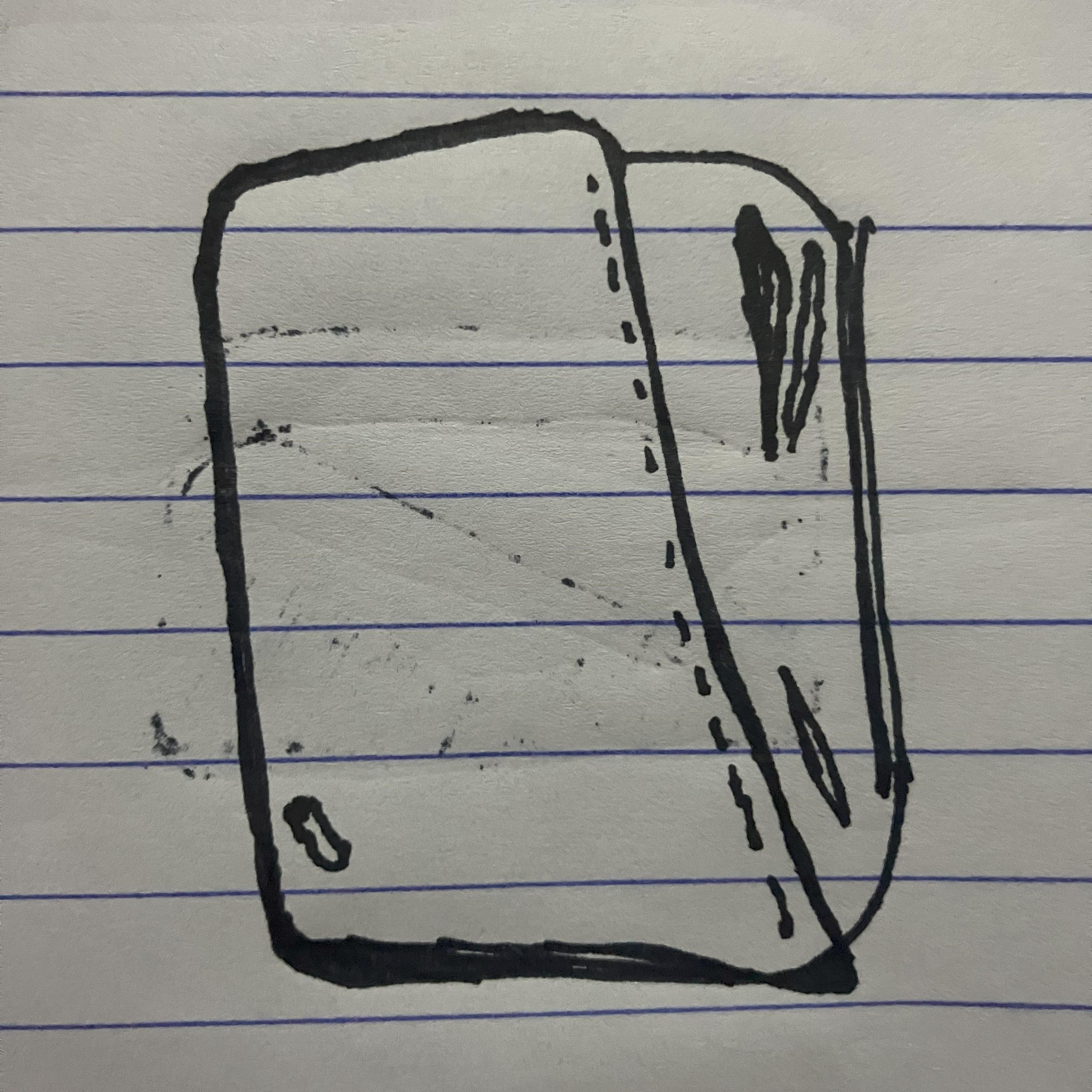 drawing of a wallet